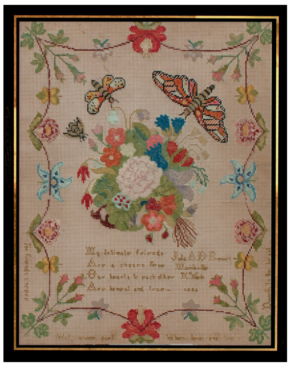 Mrs. Julia D. Brown's Portfolio Cross Stitch Pattern by Needlework Press Nashville Market