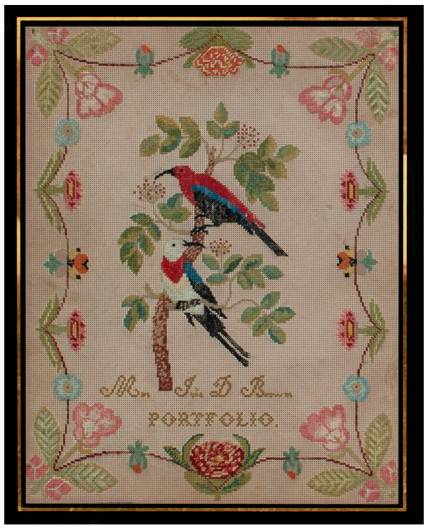 Mrs. Julia D. Brown's Portfolio Cross Stitch Pattern by Needlework Press Nashville Market