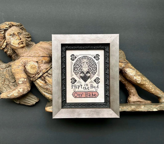 PREORDER Kathy Barrick NIP'T IN THE BUD Cross Stitch Pattern