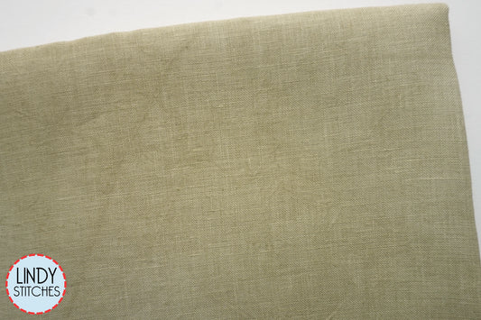 40 Count Khaky Hand Dyed Newcastle Linen by Xjudesign