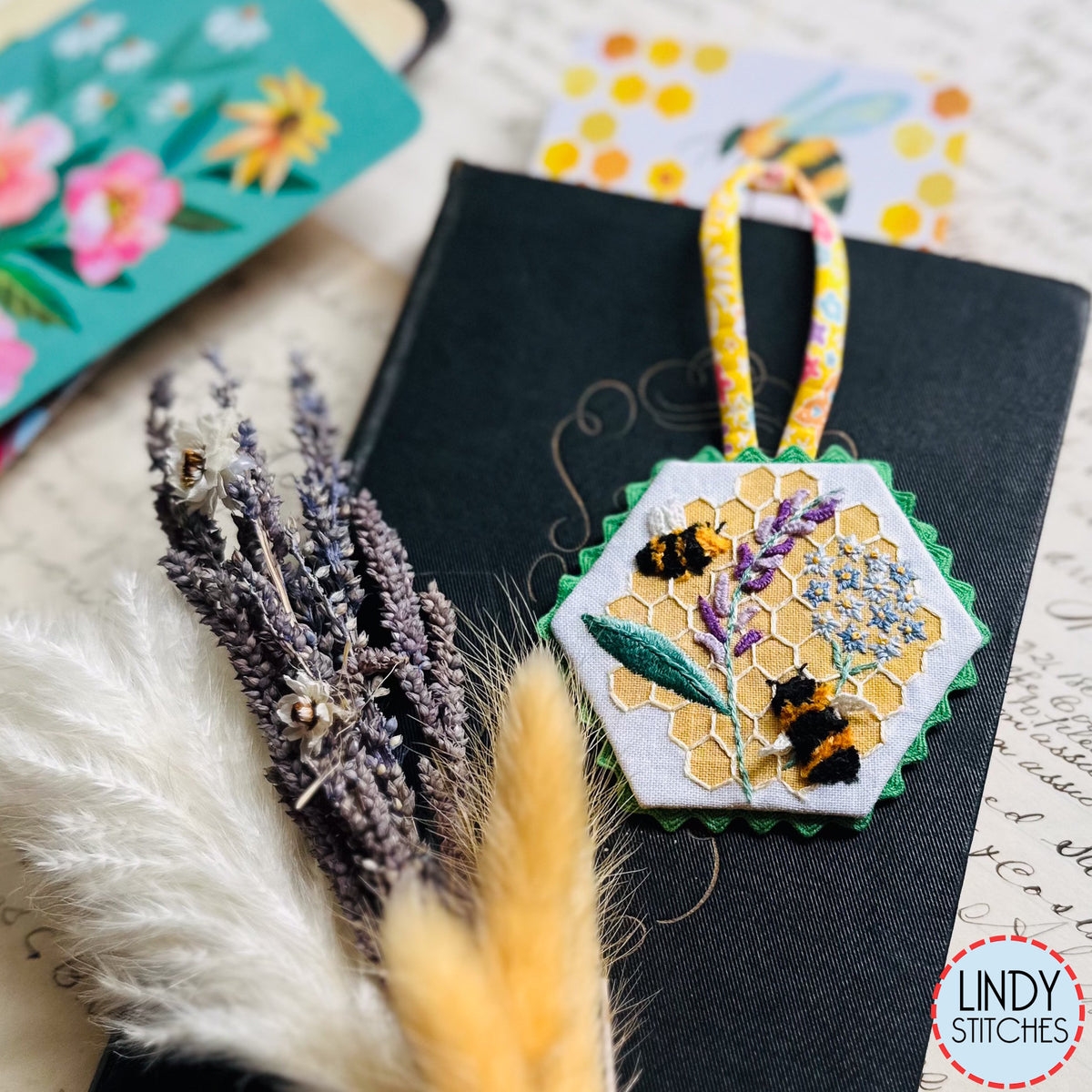 Honeybees-Embroidery Stitch Sampler Kit