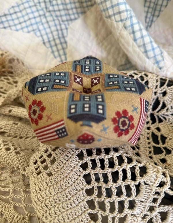 Land That I Love Biscornu Book Cross Stitch Pattern by Teresa Kogut