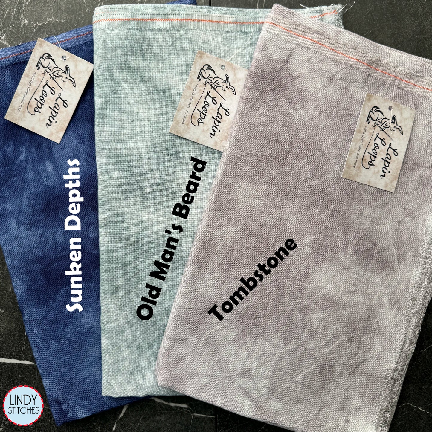 36 count Sunken Depths Edinburgh Linen by Lapin Loops Cross Stitch Fabric
