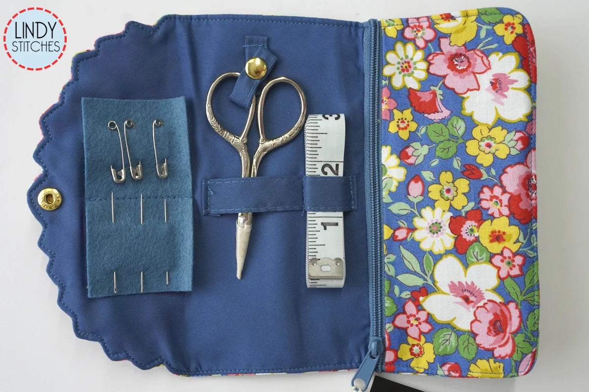Liberty Fabrics Sewing Roll Notions Wallet