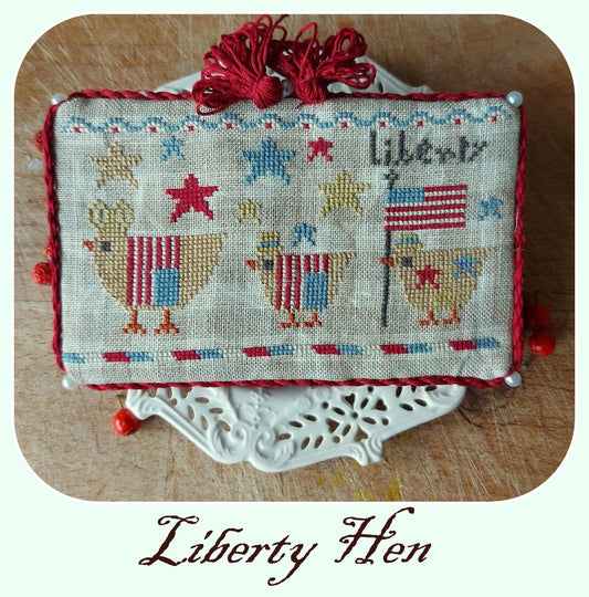 Liberty Hen Cross Stitch Pattern Physical Copy Niky's Creations Nashville 2024