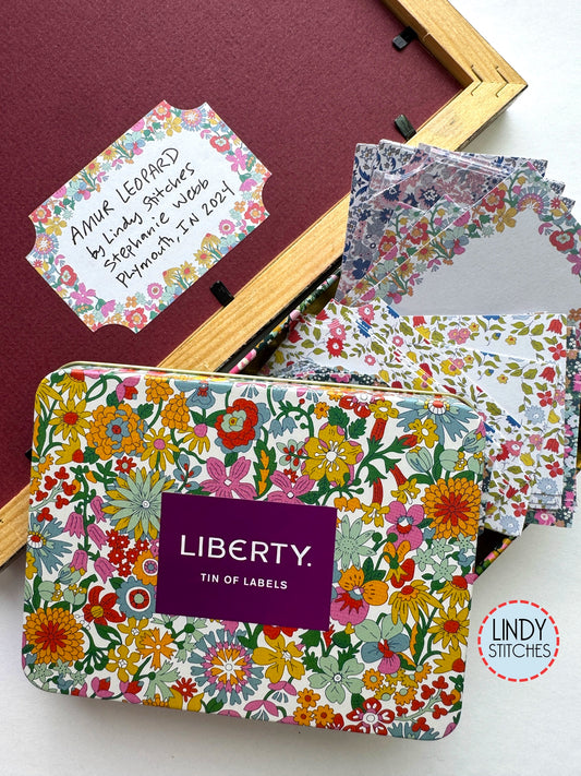 Liberty Tin of Gift Labels Set of 72