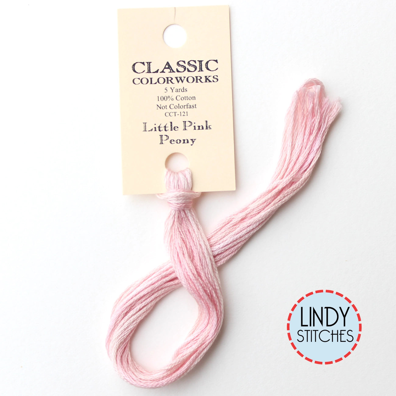Little Pink Peony Classic Colorworks Floss Hand Dyed Cotton Skein