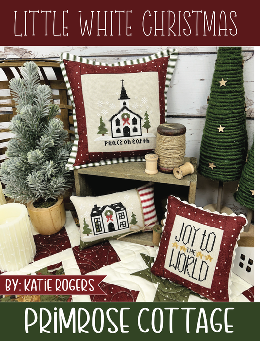 Little White Christmas Primrose Cottage Cross Stitch Pattern Physical Copy