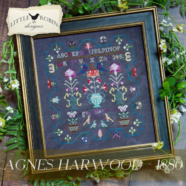 Preorder Little Robin AGNES HARWOOD - 1880 Cross Stitch Pattern