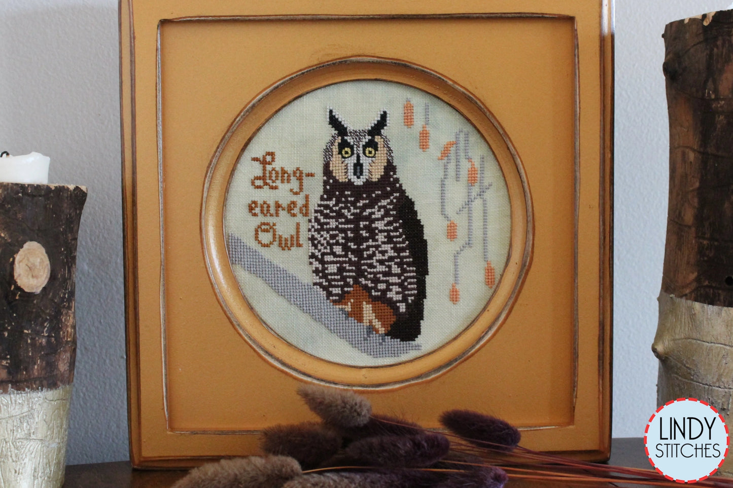 Long Eared Owl Bird Crush Club Cross Stitch Pattern #10