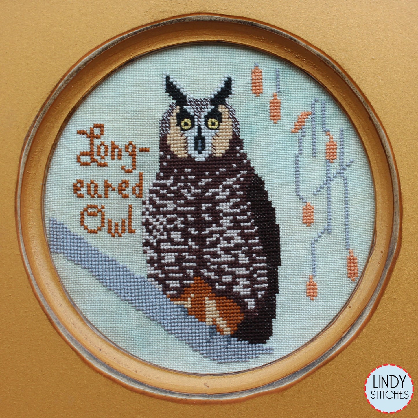 Long Eared Owl Bird Crush Club Cross Stitch Pattern #10