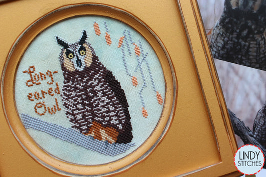 Long Eared Owl Bird Crush Club Cross Stitch Pattern #10