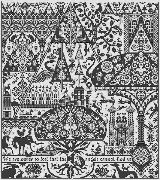Love at First Sight Cross Stitch Pattern by Long Dog Samplers Physical Copy