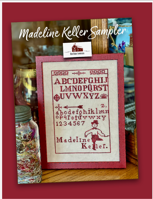 Madeline Keller Sampler by Red Barn Samplers Cross Stitch Pattern Nashville Market