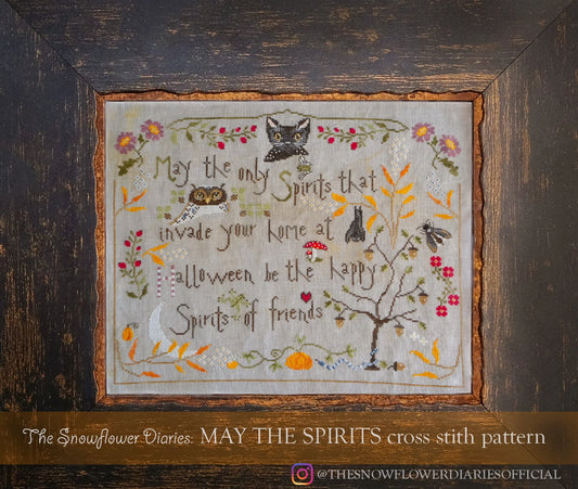 PREORDER Snowflower Diaries MAY THE SPIRITS Cross Stitch Pattern