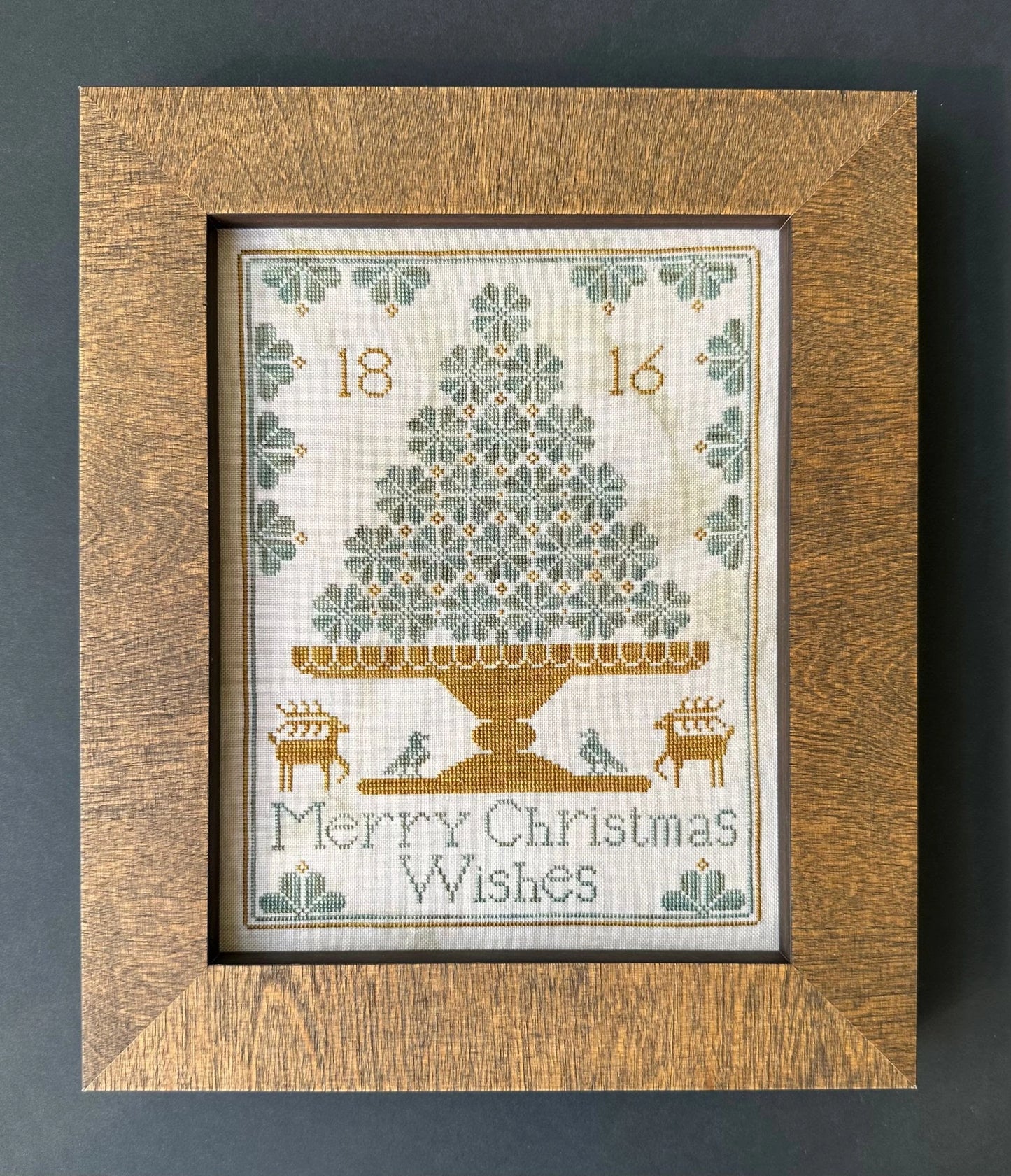Merry Christmas Wishes Cross Stitch Pattern Kathy Barrick PHYSICAL copy