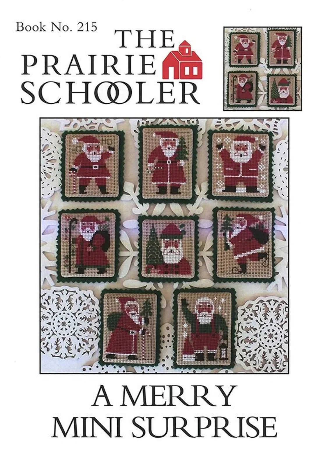 Merry Mini Surprise The Prairie Schooler Cross Stitch Pattern #215 Physical Copy
