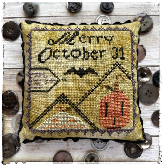 PREORDER Lucy Beam MERRY OCTOBER Cross Stitch Pattern