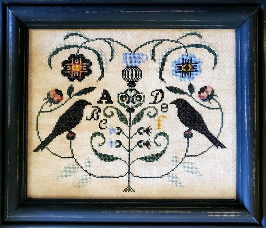 SALE Midnight Garden Cross Stitch Pattern Physical Copy Artsy Housewife