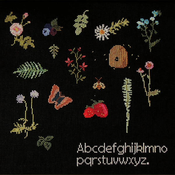 Midsummer Sprigs Cross Stitch Sampler Pattern by Posie