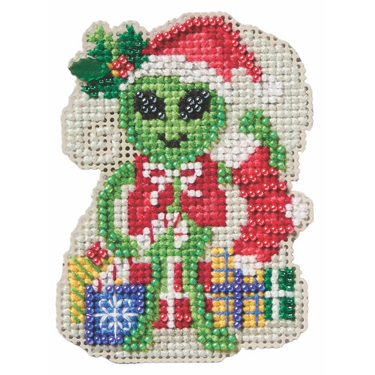 ALIEN ELF Mill Hill Ornament Beads Cross Stitch Kit
