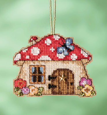 Mushroom House Garden Gnomes Mill Hill Ornament Beads Kit MH16-2215