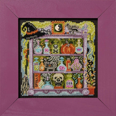 WITCHY APOTHECARY Mill Hill Ornament Beads Cross Stitch Kit