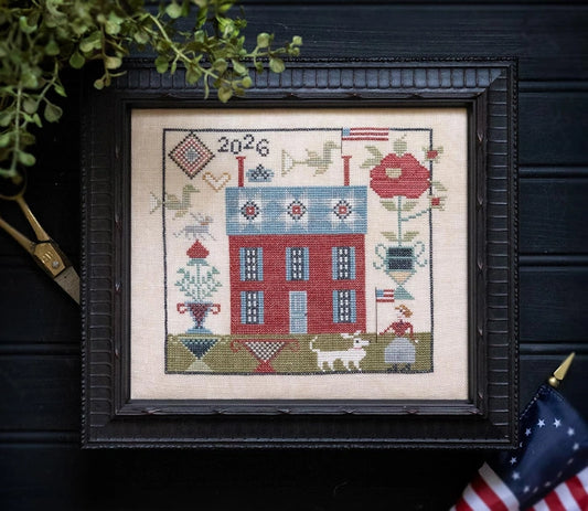 PREORDER Miss Pilkington's Cottage Cross Stitch Pattern by Plum Street Samplers