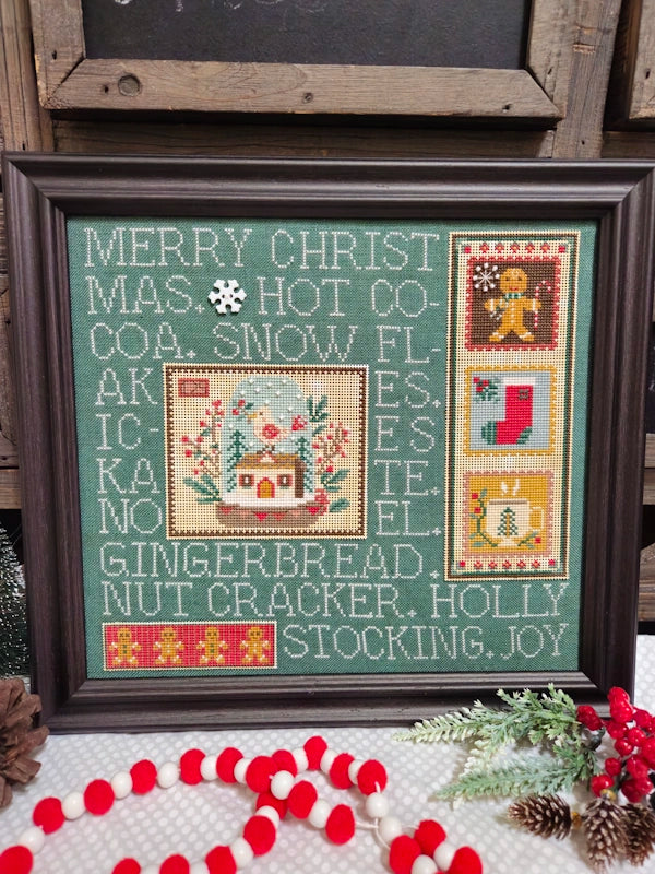 COMING SOON Mixed Media Needleart: Retro Christmas Cross Stitch Pattern