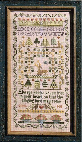 Green Tree by Moira Blackburn Cross Stitch Pattern