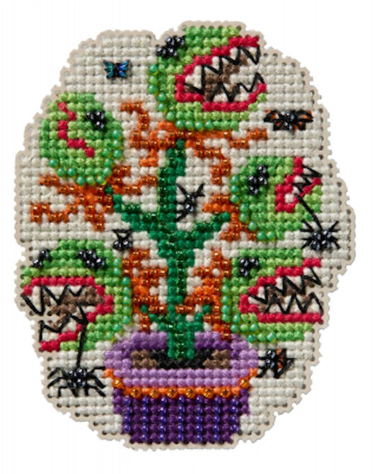 Monster Plant Mill Hill Ornament Beads Cross Stitch Kit