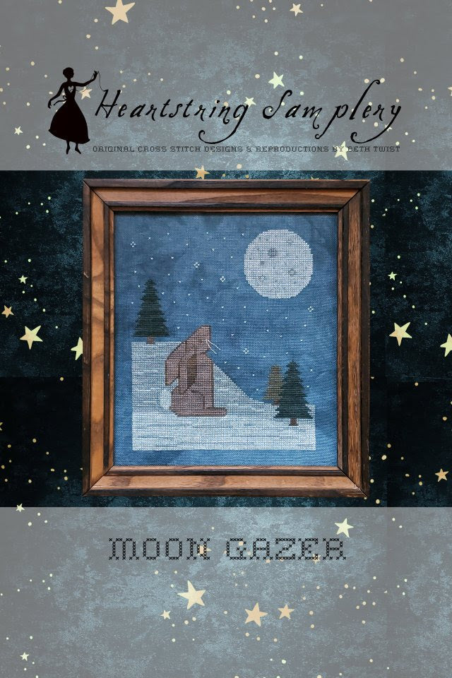 PREORDER Moon Gazer Heartstring Samplery Cross Stitch Pattern