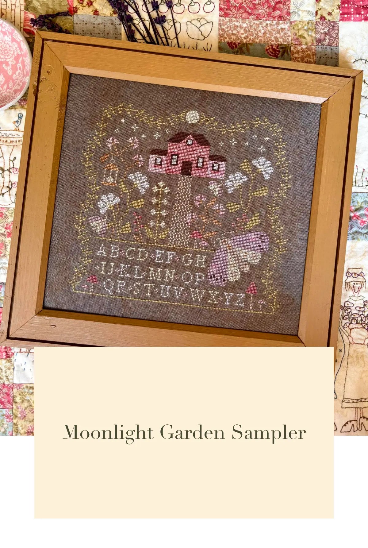 PREORDER Blueberry Ridge MOONLIGHT GARDEN SAMPLER Cross Stitch Pattern
