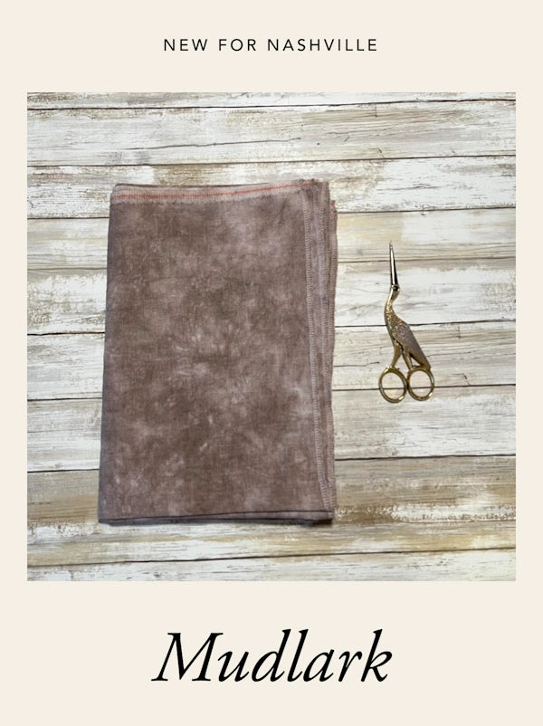 PREORDER 32 count Mudlark Linen by Lapin Loops Cross Stitch Fabric Nashville market