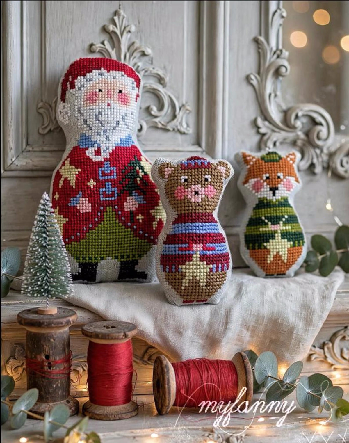 CHRISTMAS FLUFFY I soffici di Natale Cross Stitch Pattern by MyFanny
