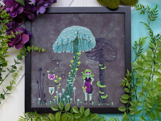 PREORDER Sprouting Lupine MYCELIUM METRO Cross Stitch Pattern