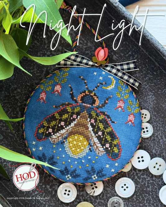 PREORDER Hands On Design NIGHT LIGHT Cross Stitch Pattern Nashville Market