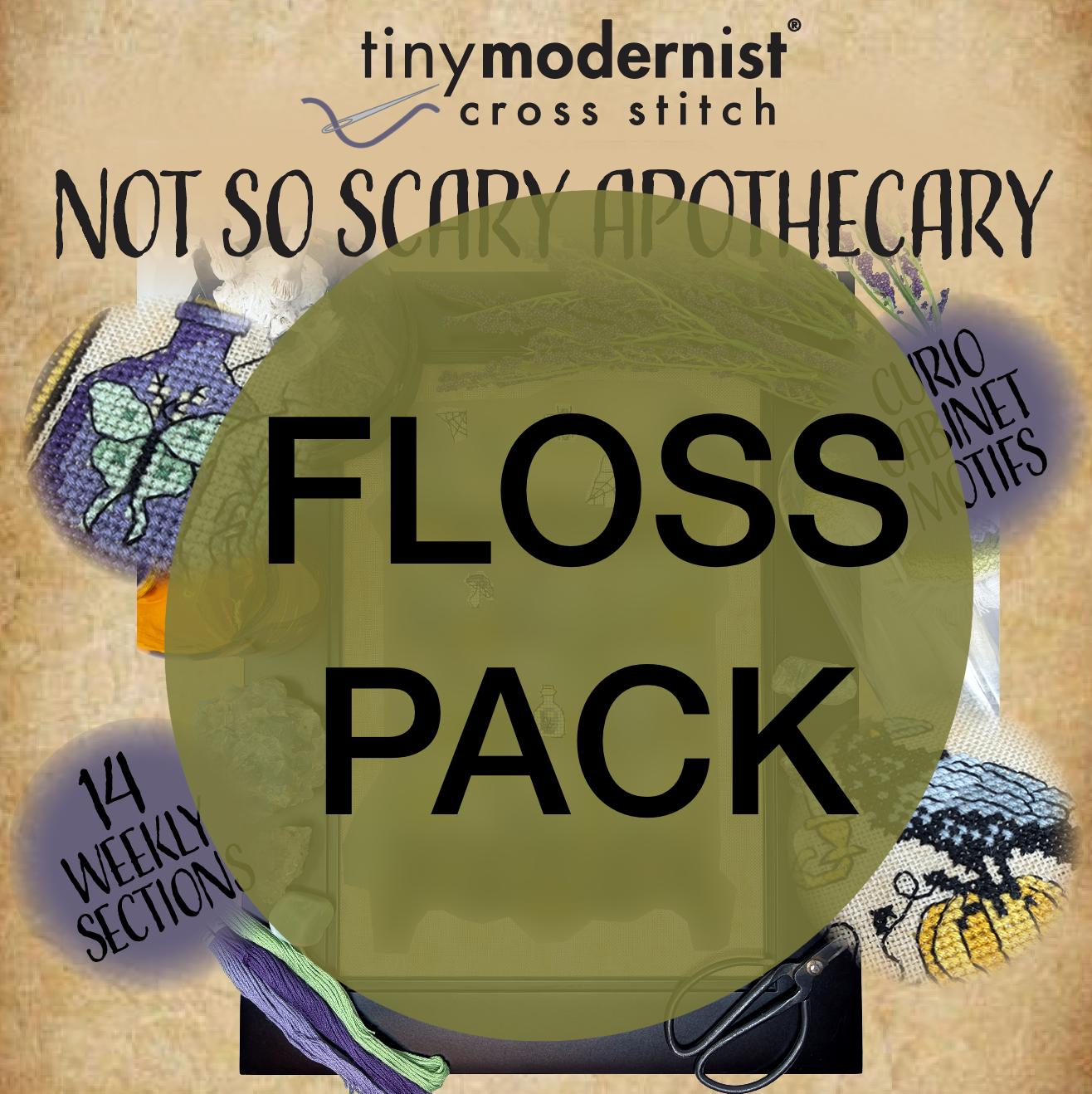 Not So Scary Apothecary Floss Pack Tiny Modernist SAL