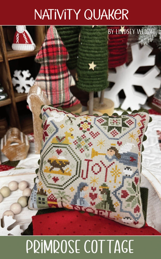 PREORDER Nativity Quaker Primrose Cottage Cross Stitch Pattern