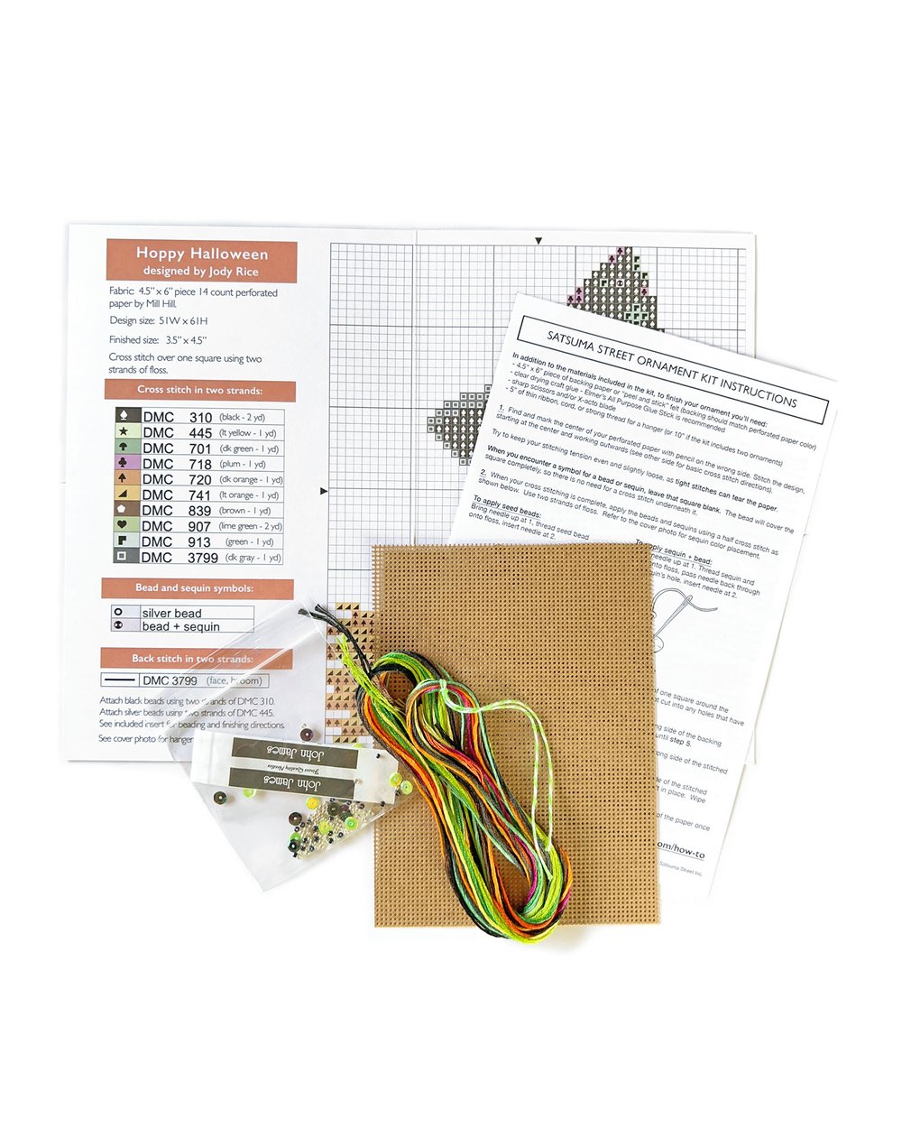 Nevermore Satsuma Street Cross Stitch Ornament Kit