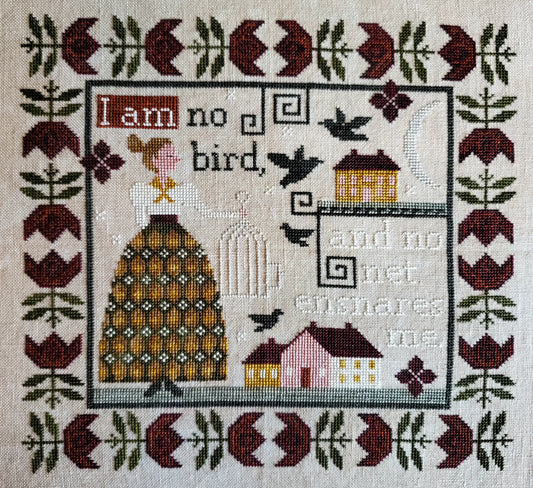 PREORDER The Artsy Housewife NO NET ENSNARES ME Cross Stitch Pattern