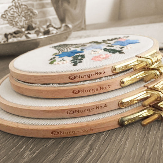 Nurge Beech Embroidery Hoops 8mm Thickness