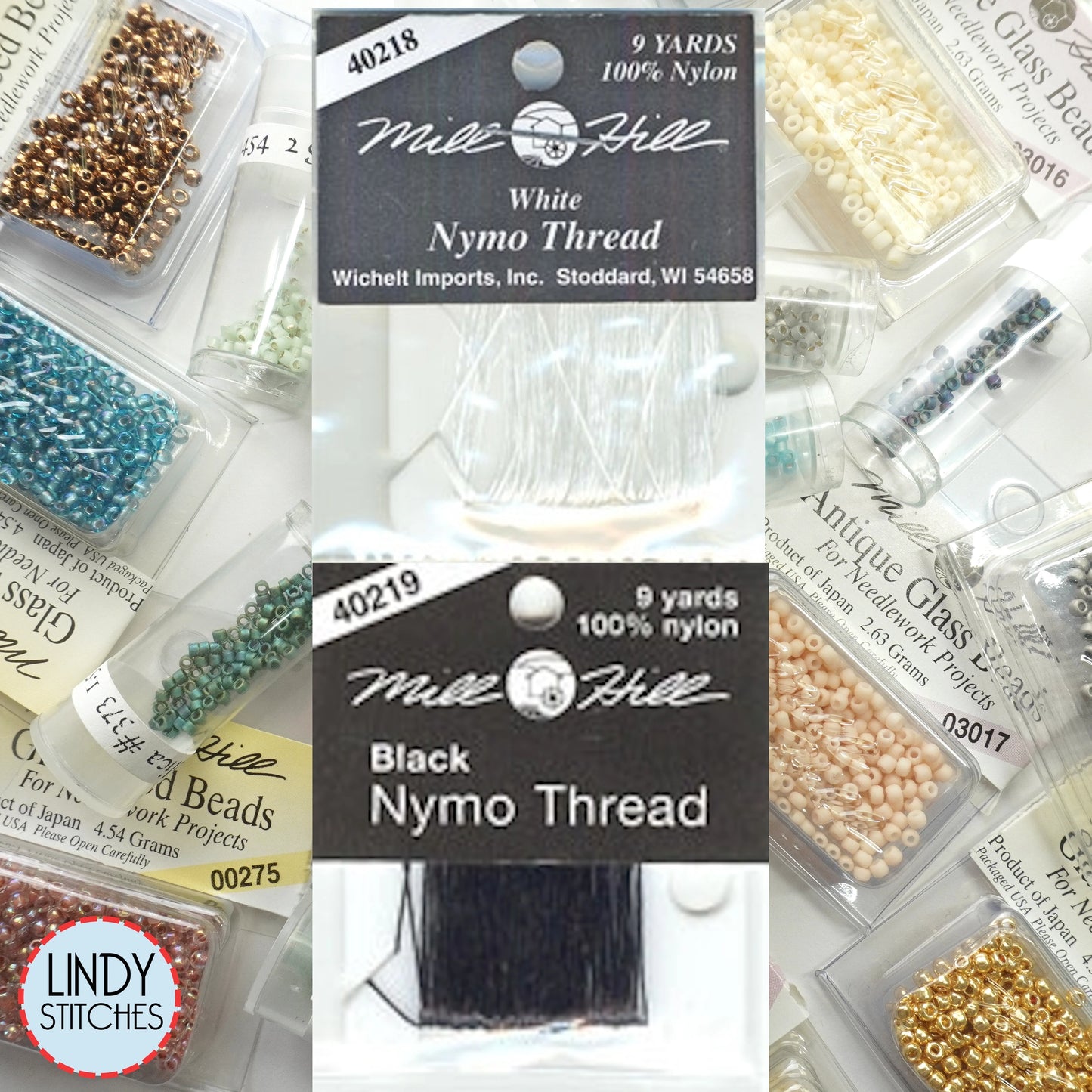 Mill Hill Nymo Nylon Beading Thread 9 Yard Bobbin