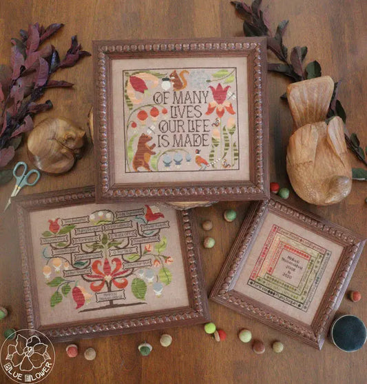 PREORDER The Blue Flower OF MANY LIVES Cross Stitch Pattern