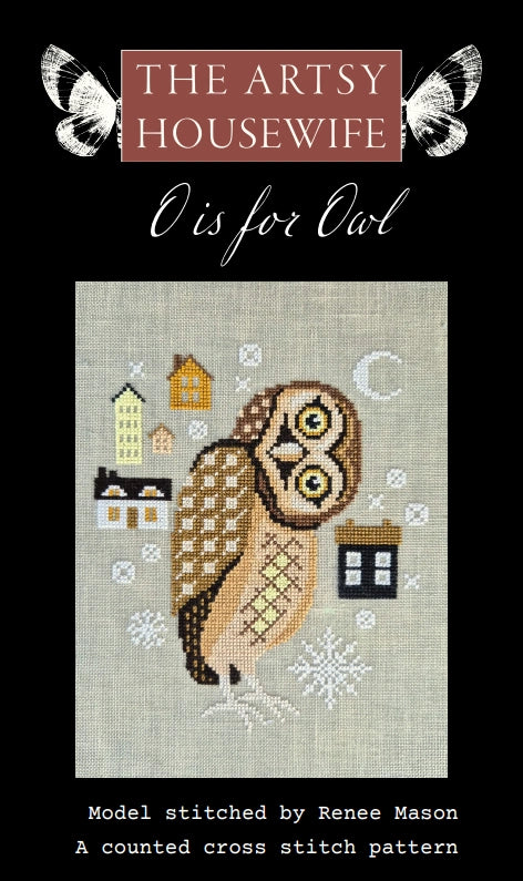 PREORDER O is for Owl Cross Stitch Pattern by The Artsy Housewife