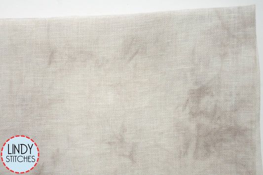 36 Count Old Mushroom Hand Dyed Linen by Xjudesign