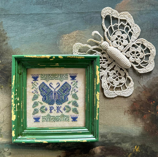 P. K.'s Moth Kathy Barrick Cross Stitch Pattern Nashville Market Night Garden