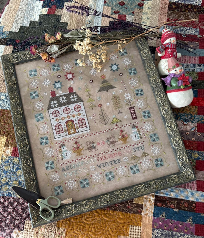 PREORDER Pansy Patch ENCHANTED WINTER SAMPLER Cross Stitch Pattern Nashville Market