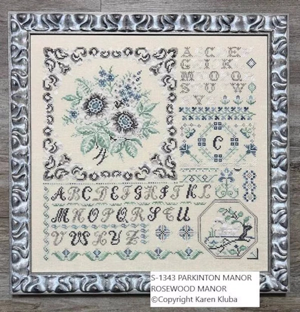 PREORDER Parkington Manor Sampler Cross Stitch Pattern by Rosewood Manor Nashville Market