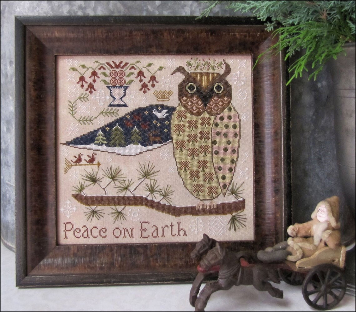 Peace On Earth Cross Stitch Pattern Kathy Barrick PHYSICAL copy
